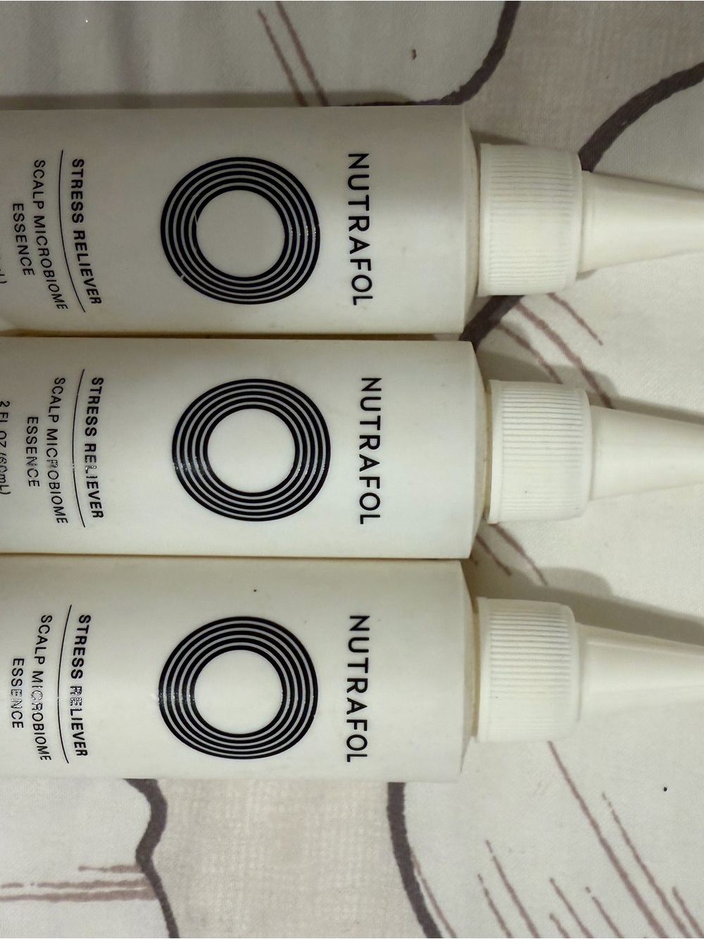 Stress Reliever Scalp Microbiome Essence - White pack of three